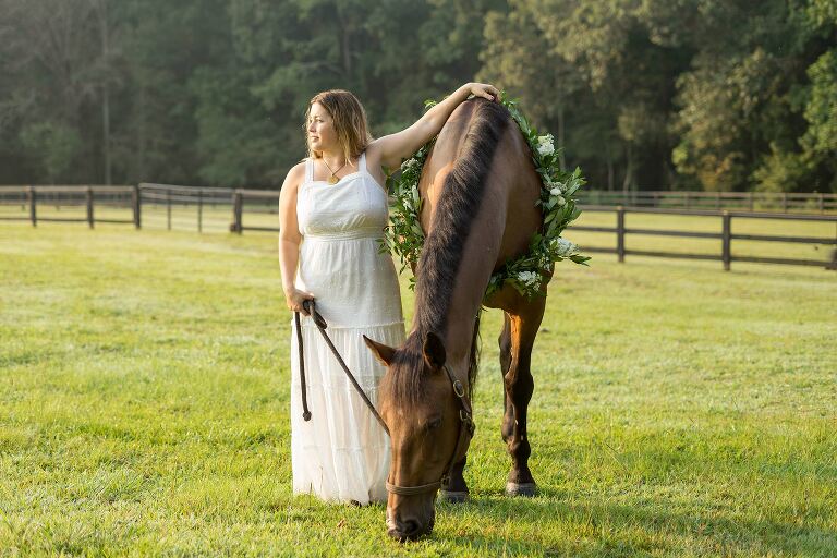 Woman and her horse photo by Atlanta, Georgia horse photographer, Sweet Fresno Photography at Alpharetta, Georgia equestrian center.